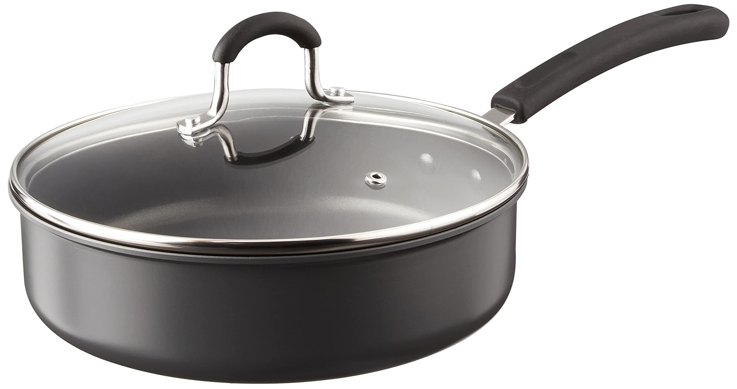 2635 3 Quart/24cm Anodized Nonstick Saute Pan, 3 Quarts, Black