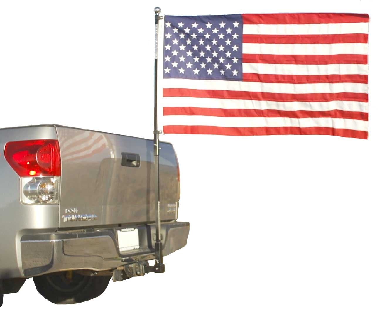 Flag Pole to Go for Trucks - Pole Mounts to Hitch