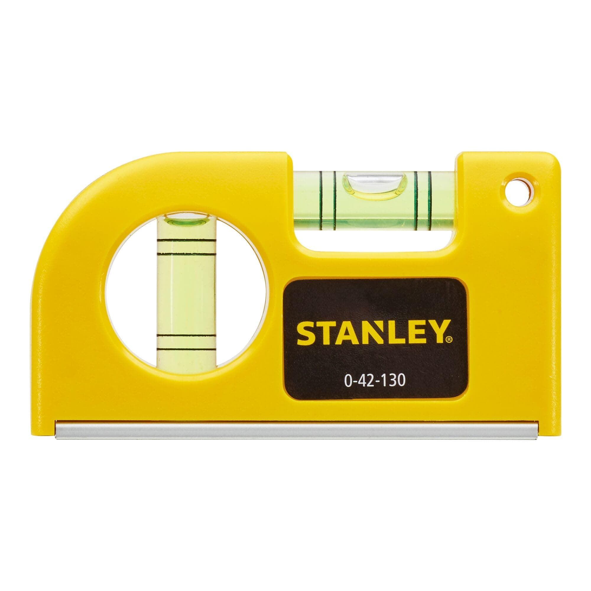 Stanley 0-42-130 Pocket Level magnetic horizontal/vertical, Yellow