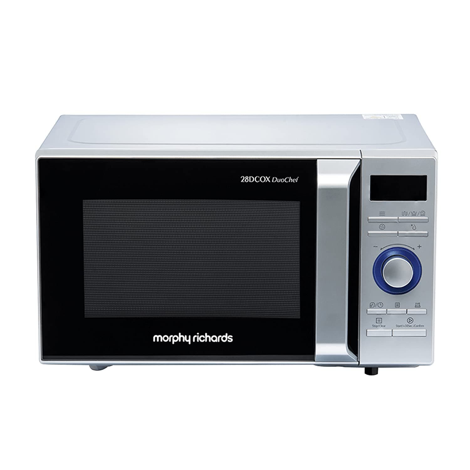 Morphy Richards 28DCOX DuoChef Pro-Convection Microwave and OTG Oven, 28 Ltr, Dual Grill, 300 Auto Cook Menus, Silver, Regular
