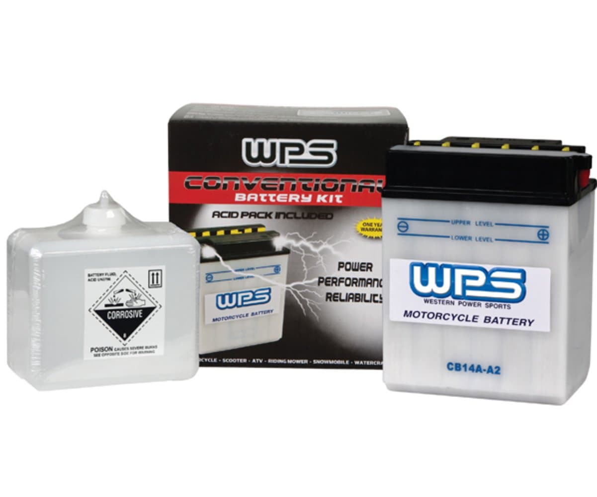 WPS Conventional 12V Heavy Duty Battery With Acid Pack CB9L-B