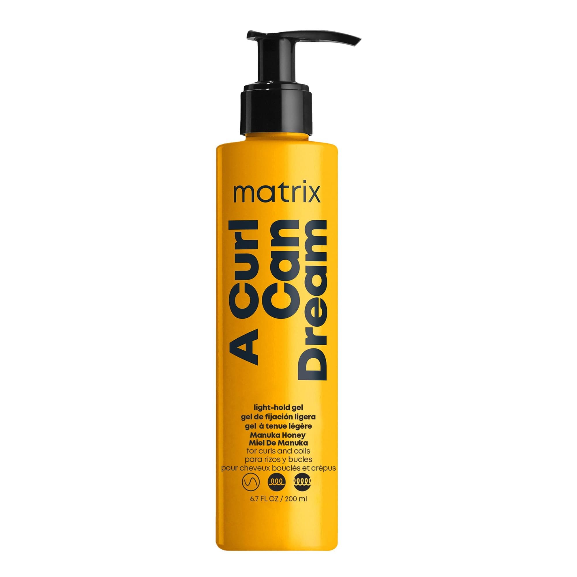 Matrix A Curl Can Dream Light Hold Gel For Curly, Coily, & Wavy Hair - Controls Frizz and Defines Curls Without Flaking or Crunch, Silicone, Sulfate & Paraben-Free, Salon Styling Gel