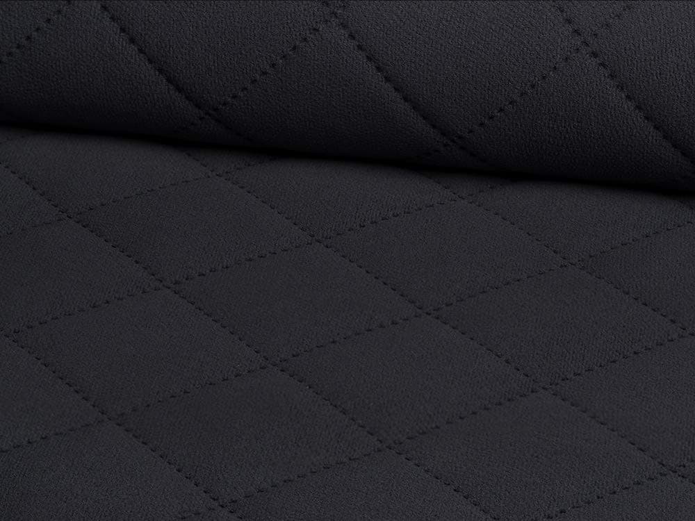 Laminated Polyester Fabric Alcantara Quilted Upholstery Fabric Faux Leather Decorative Fabric Sold by the Metre. 55 Antrazith