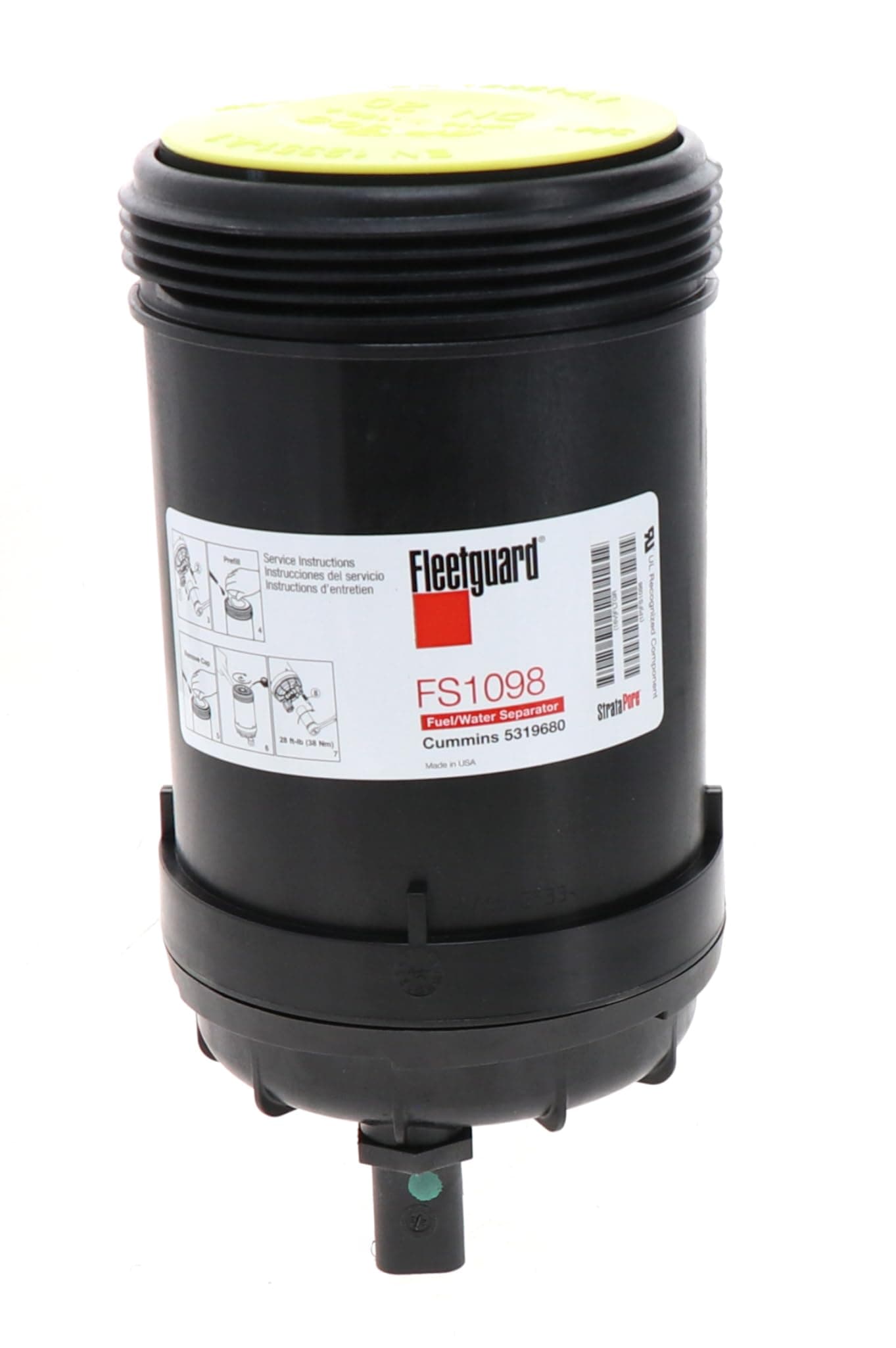 FS1098 Fuel/Water Separator As Replacement for Cummins 5319680 Freightliner