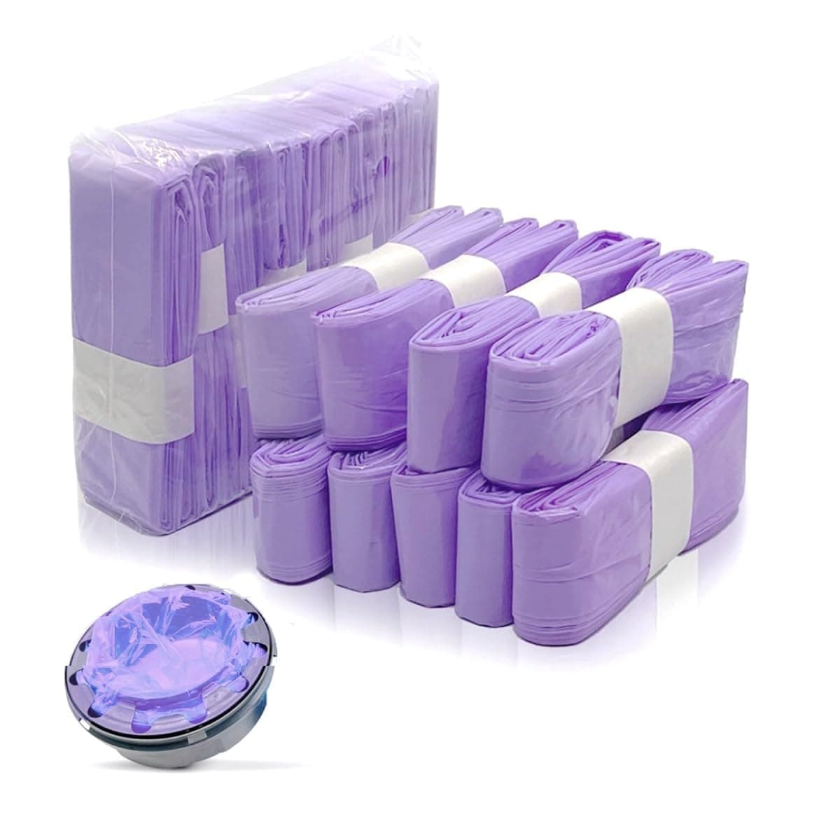 9 PCS Nappy Bin Refill, Eco-Friendly Nappy Bags, Compatible with Genie/Minchkin/Angelcare, Isolate Odors, Made of LDPE Materials (4.5 M)