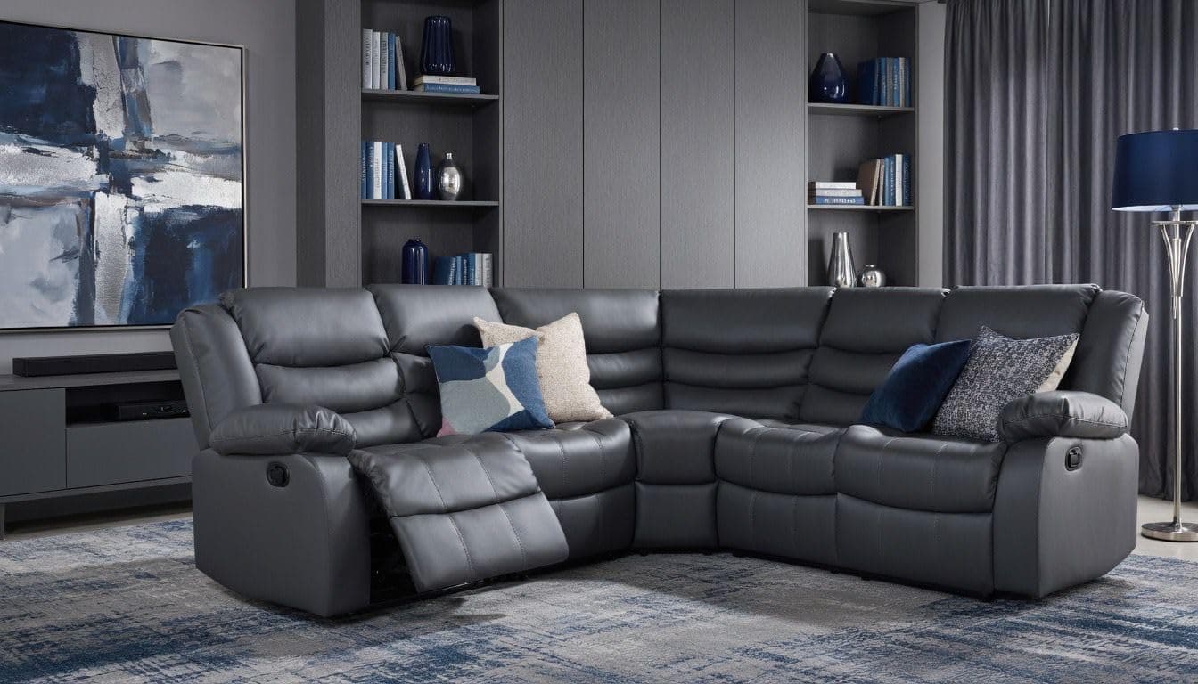 MNS Grey Leather Corner (230cmx230cm)