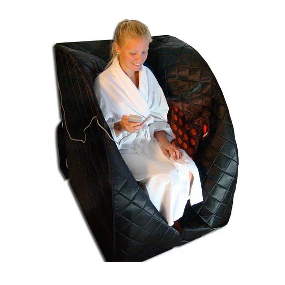Ps2002 Portable Far Infrared Sauna, Black, Large