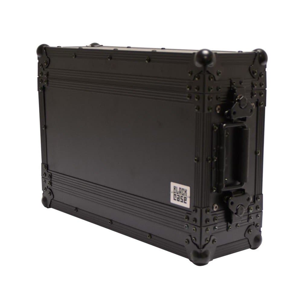 Black Case HALF Rack 3U SC-R3U Professional Half-Height Rack with Rear Cover, Butterfly Locks and Wheels Black