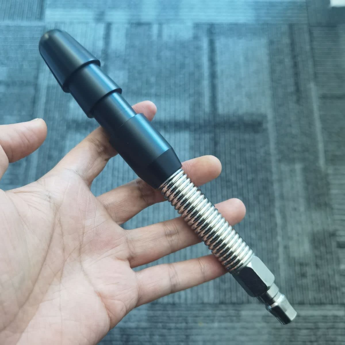 Black Vac-u-Lock Bendable Spring Connector Extension Rod Vac-U-Lock w/Quick Device Adapter