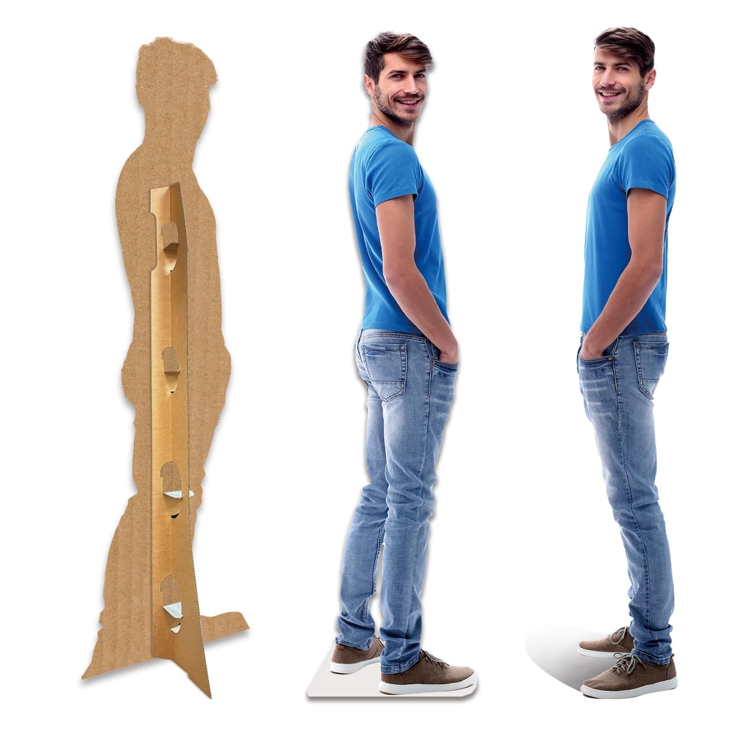 Custom Life Size Cardboard Cutout, Personalized Life-Size Stand-up Cutouts, Upload Your Photo, Best for Birthday, Party and Events