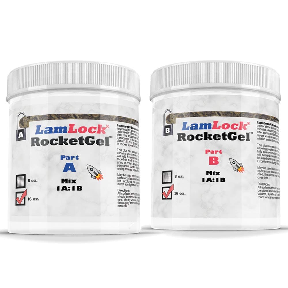 RocketGel 25 Minute Professional Epoxy Countertop Kit for Granite, Tile, and Quartz Countertop Repair Kit, Tile Crack Repair, Chips and Fills Epoxy Grout