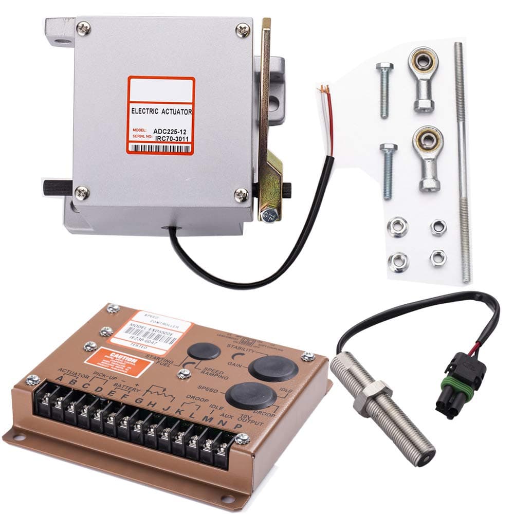 ADC225-12V Actuator + Governor ESD5500E + Magnetic Pickup Sensor MPU 3034572 for Generator 1 Set Actuator ADC225-12