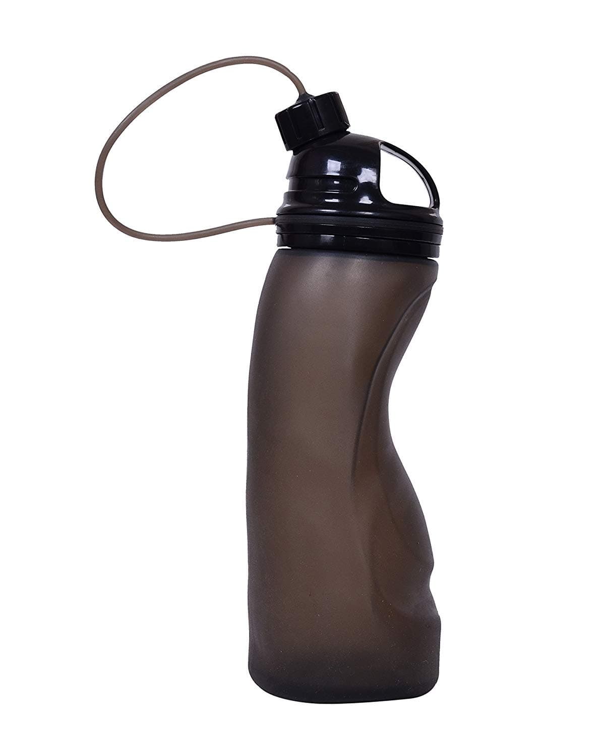 Husker® Cool Design Foldable BPA Free Water Bottle 500 ml for Juice/Gym/Sports (Black)