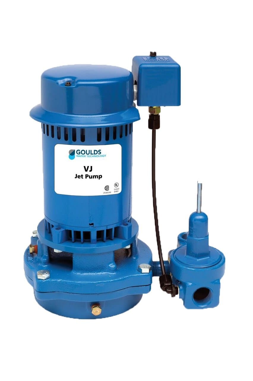 Goulds VJ10 Vertical Deep Water Well Jet Pump, 1 HP, Single Phase, 115/230 V