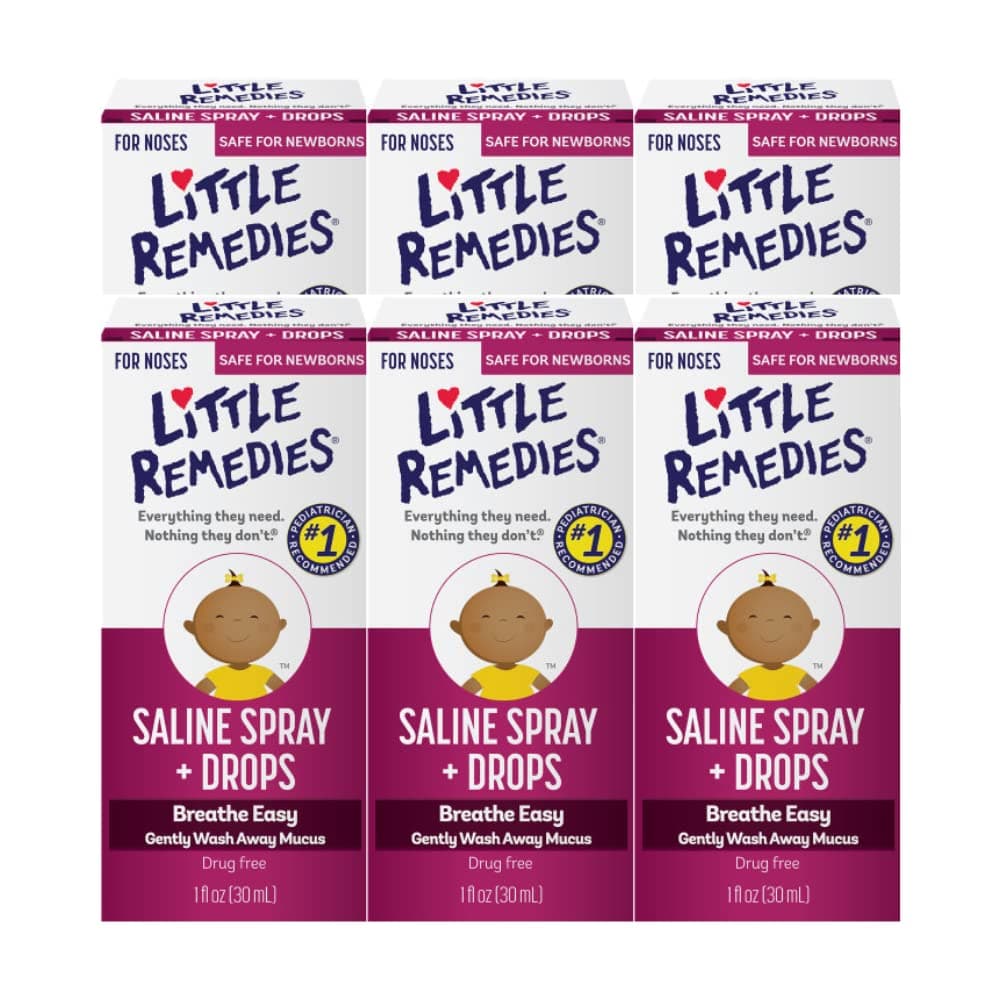 Little Noses Saline Spray/Drops - 1 oz - 6 ct