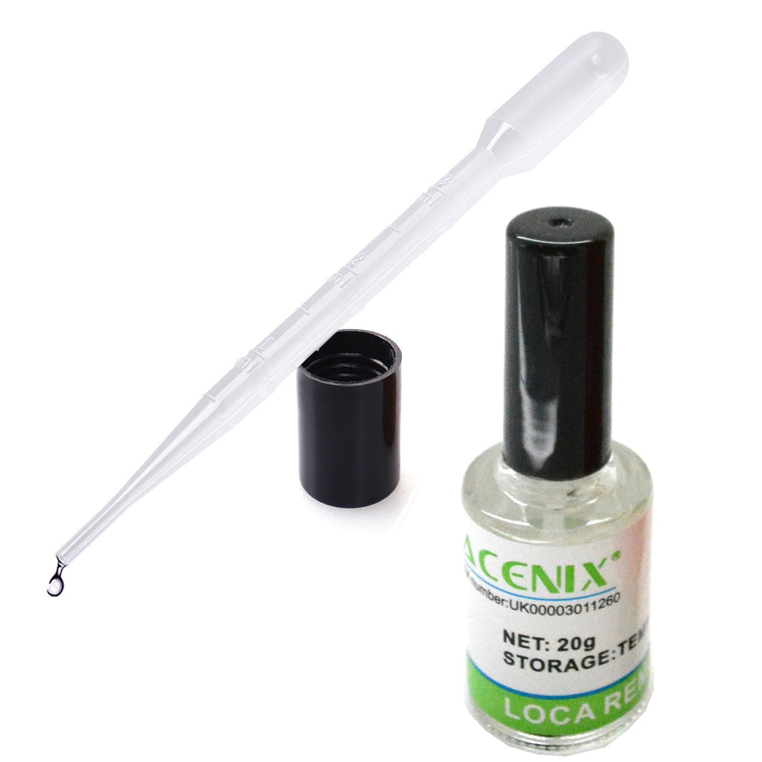 ACENIX® LCD Glue Remover UV LOCA OCA for Mobile Phone Screens 15ml + 5ml Dropper