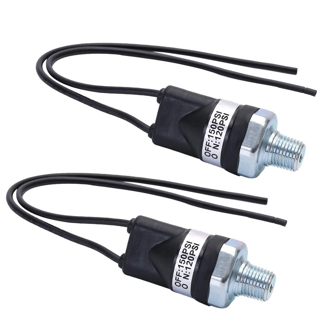 Air Pressure Switch 120-150 PSI Pressure Switch 1/4"-18 NPT Air Compressor Pressure Switch Pressure Controller High Pressure Switch 120V AC Pressure Switch DC 24v 12v pressure switch