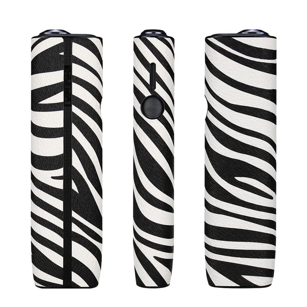 GoodernCompatible for Case Cover,360° Full Protective Dustproof Case Cover for Man and Women,Creativity Stripe Design Shockproof Anti-Scratch Protective Case for IQOS ILUMA ONE-Black