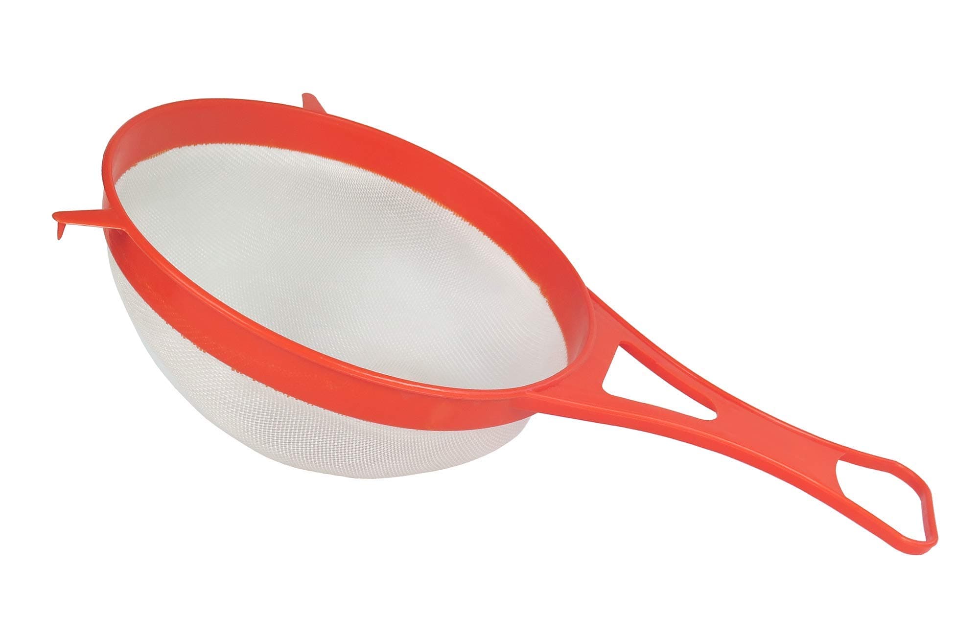 Tredoni 9" Fine Nylon Mesh Strainer Sieve - Plastic Flour Sifter, Cinnamon/Sugar Powder Spreader (22 cm = 9 inch)