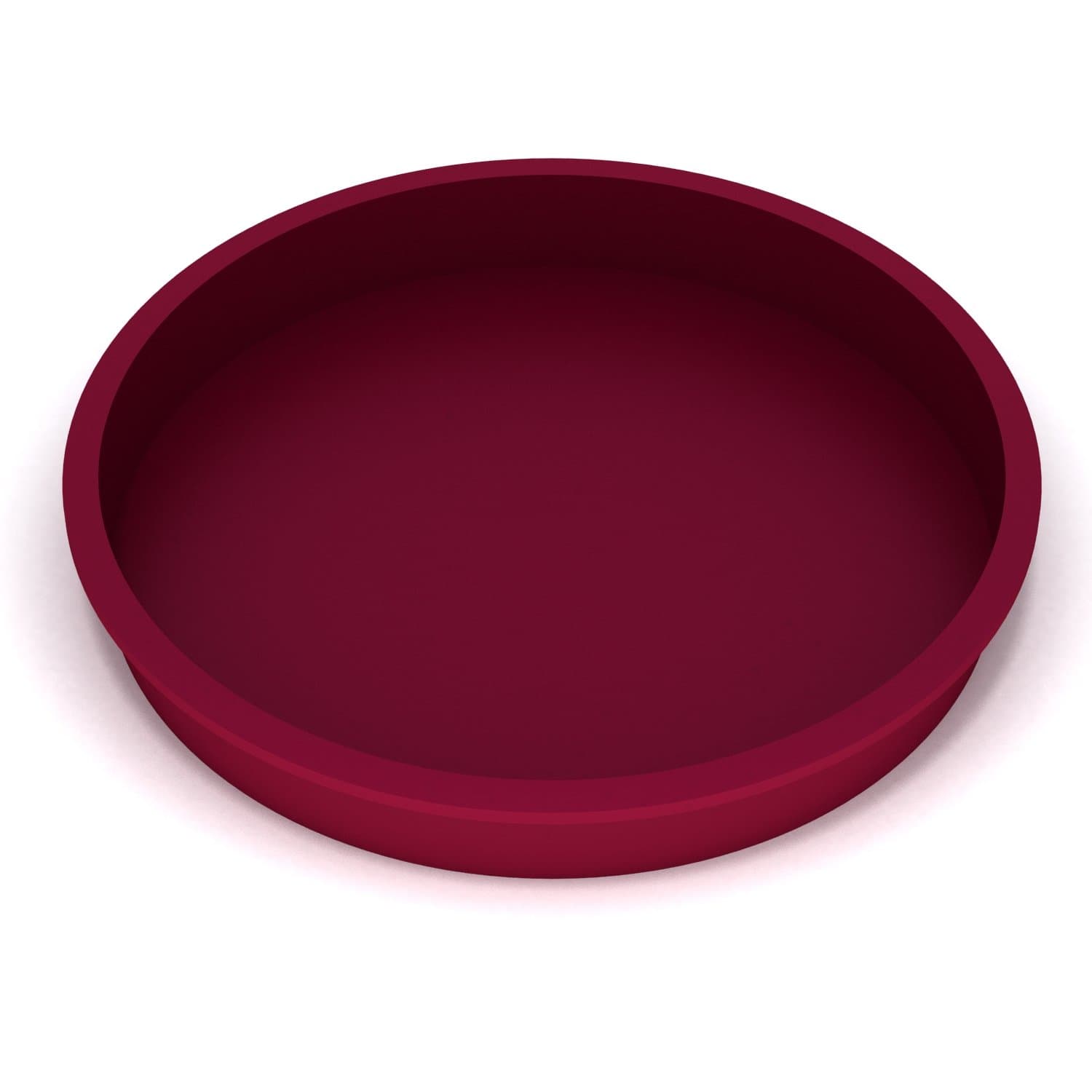 More Cuisine Essentials Premium-Eco-Friendly; 3 Day Oct SALE, BPA Free, 7.5 Inch - Silicone Cake/Pie Pan, THICK ROUND Mold, Non-stick; Commercial Grade Silicone, 7.5 X 1.5 Inches, Burgundy Win