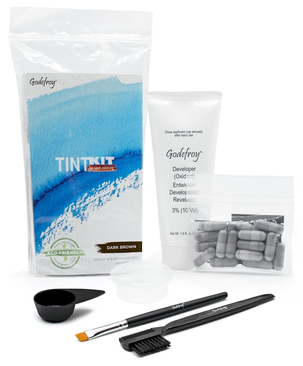 Tint Kit for Spot Coloring, Dark Brown