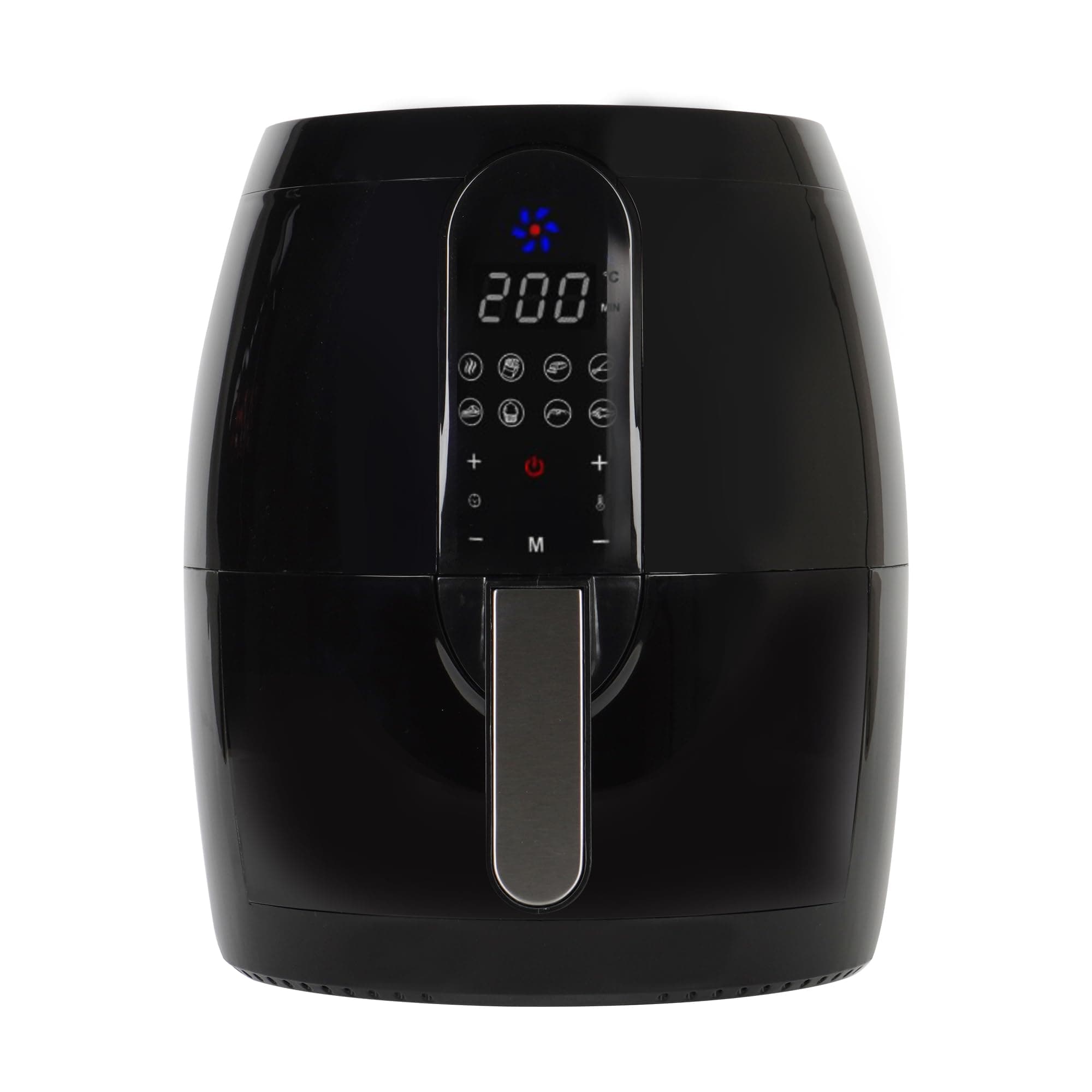 SOLARA Large Digital Air Fryer for Home Kitchen with 8 Pre set modes for Indian cooking, 3.5L basket,1500 Watts, Mobile app with 100+ recipe eBook and Videos, Black, Large (3.5L)