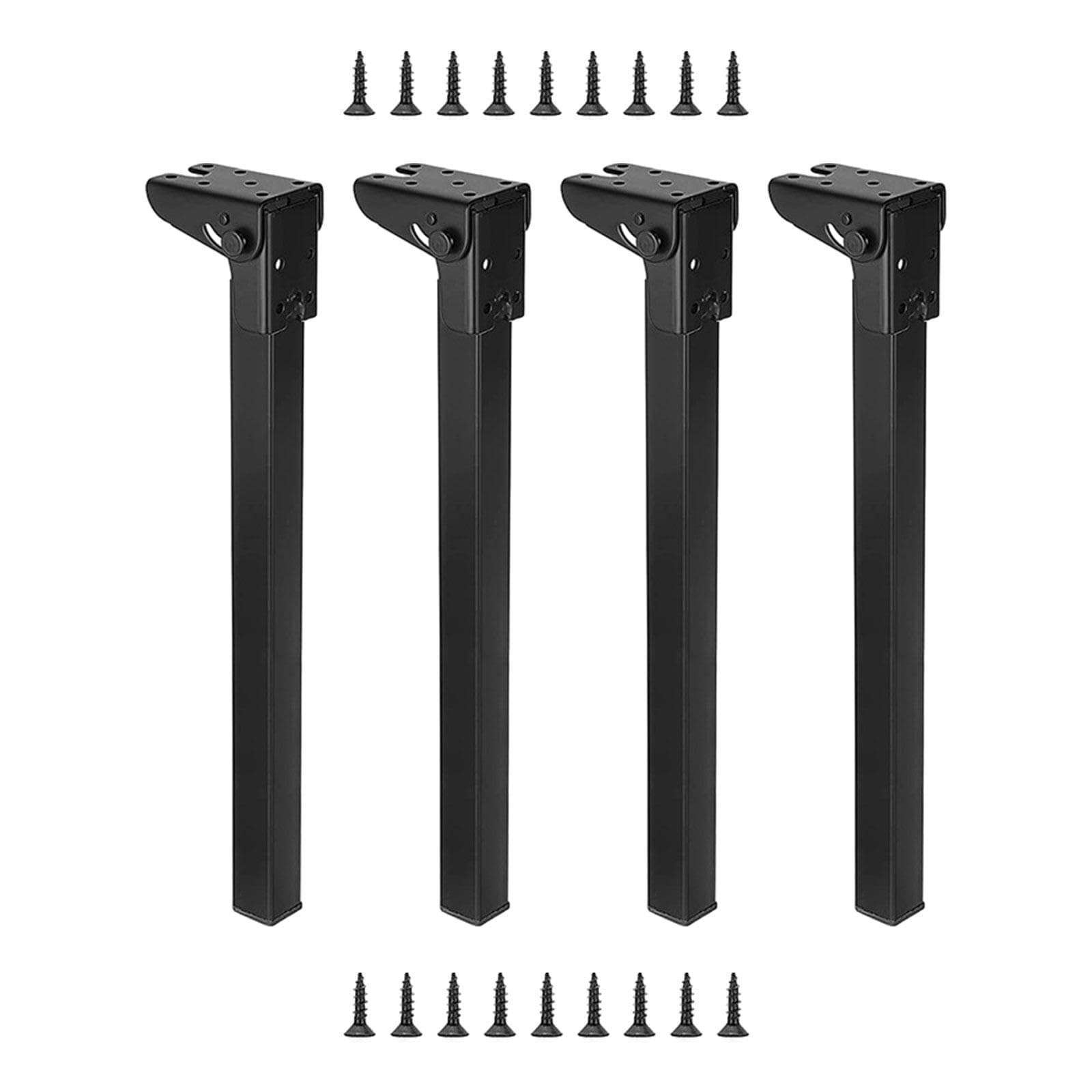 Ioensy Pack of 4 Folding Table Legs, Foldable, Stable, Portable, for Computer Desk, Height 70cm