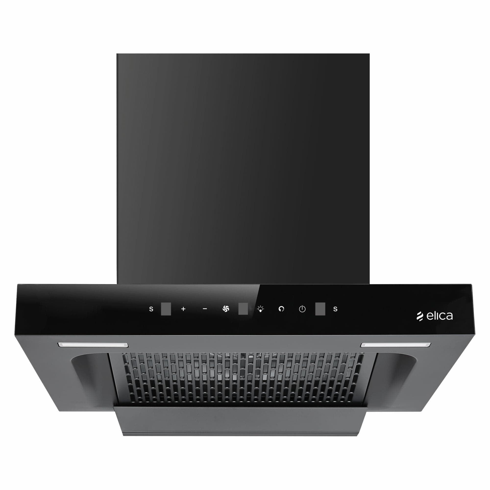 Elica 60cm 1500 m3/hr BLDC Filterless Autoclean Kitchen Chimney T-Shape | 15 Years Motor & 5 Years Comprehensive Warranty | SPT FL 600 BLDC HAC LTW MS NERO | Black | Touch + Motion Sensor Control