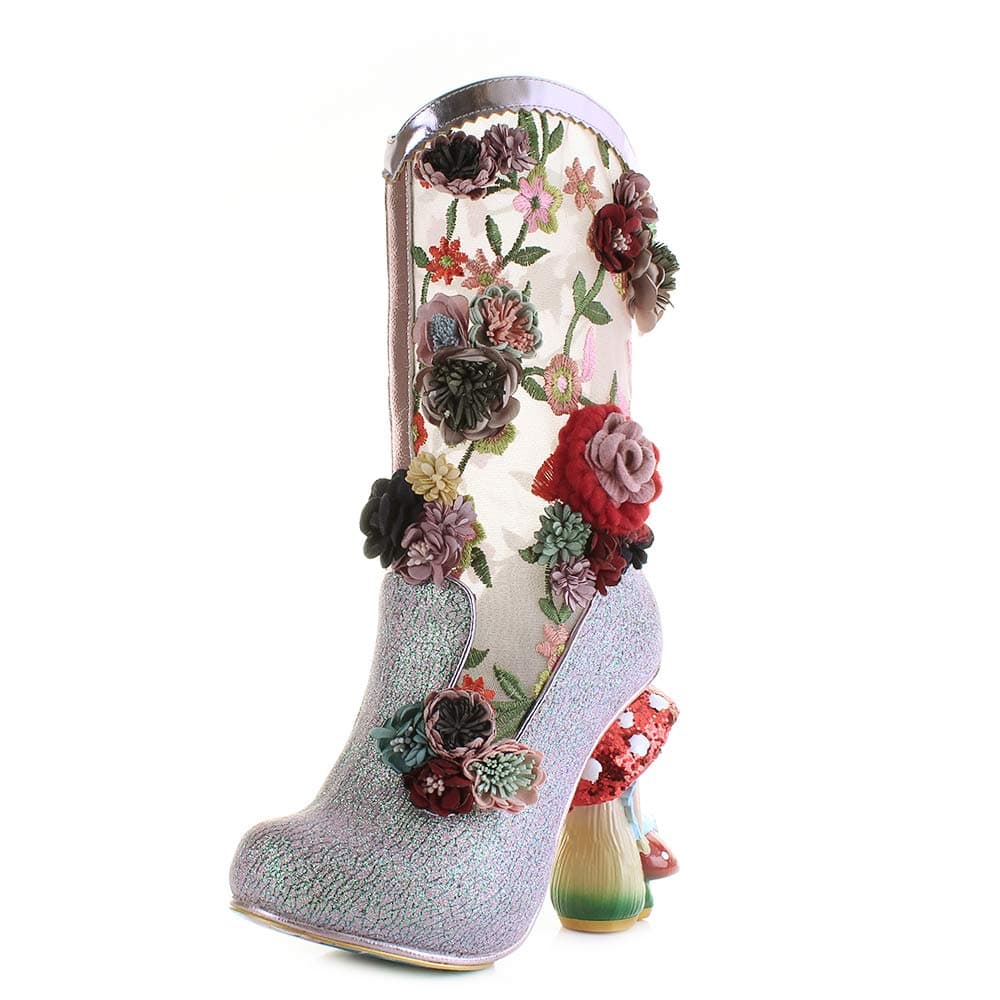 Womens Irregular Choice Angelica Pearson Fairy Toad Stool High Heels - Pink - 4