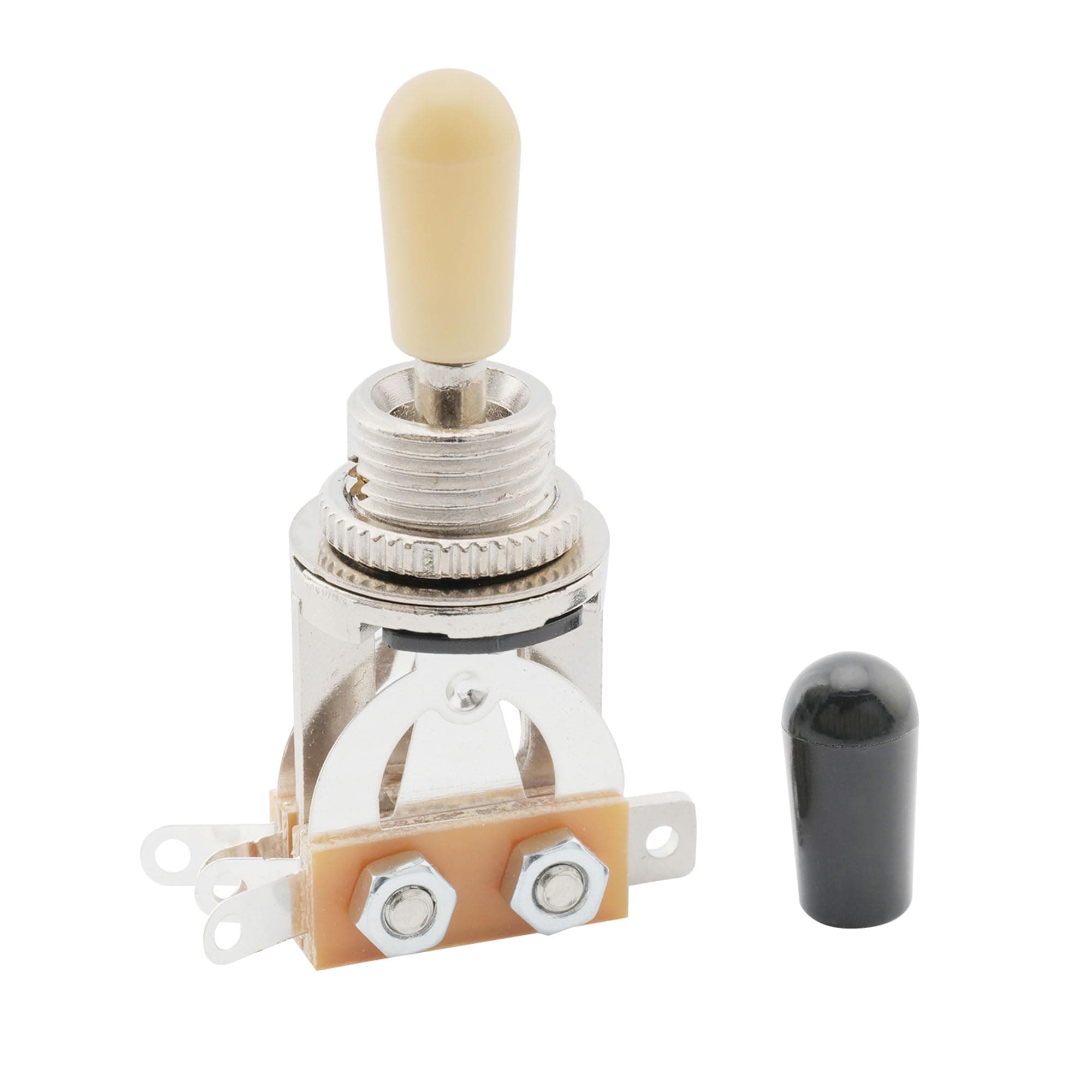 3 Way Short Straight Toggle Switch Pickup Selector for Les Paul LP Style Electric Guitar, Cream Tip