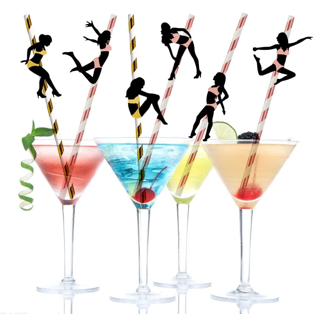 Bachelorette dancing women Straws