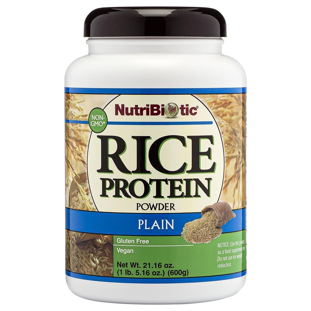 NutriBiotic Vegan Rice Protein, 1lbs, 5oz (600g)