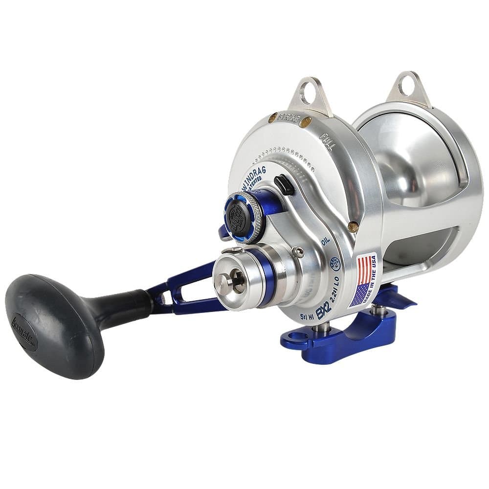 Accurate BX2-30 Boss Magnum 2-Speed Reel - Silver/Blue
