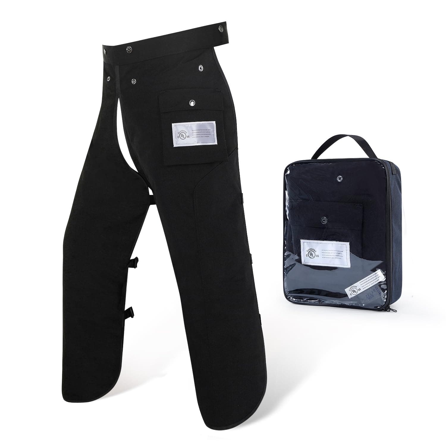 Chainsaw Chaps Apron 8-Layer Wrap for Men/Women Loggers Forest Workers Protective Chain Saw Pants Adjustable