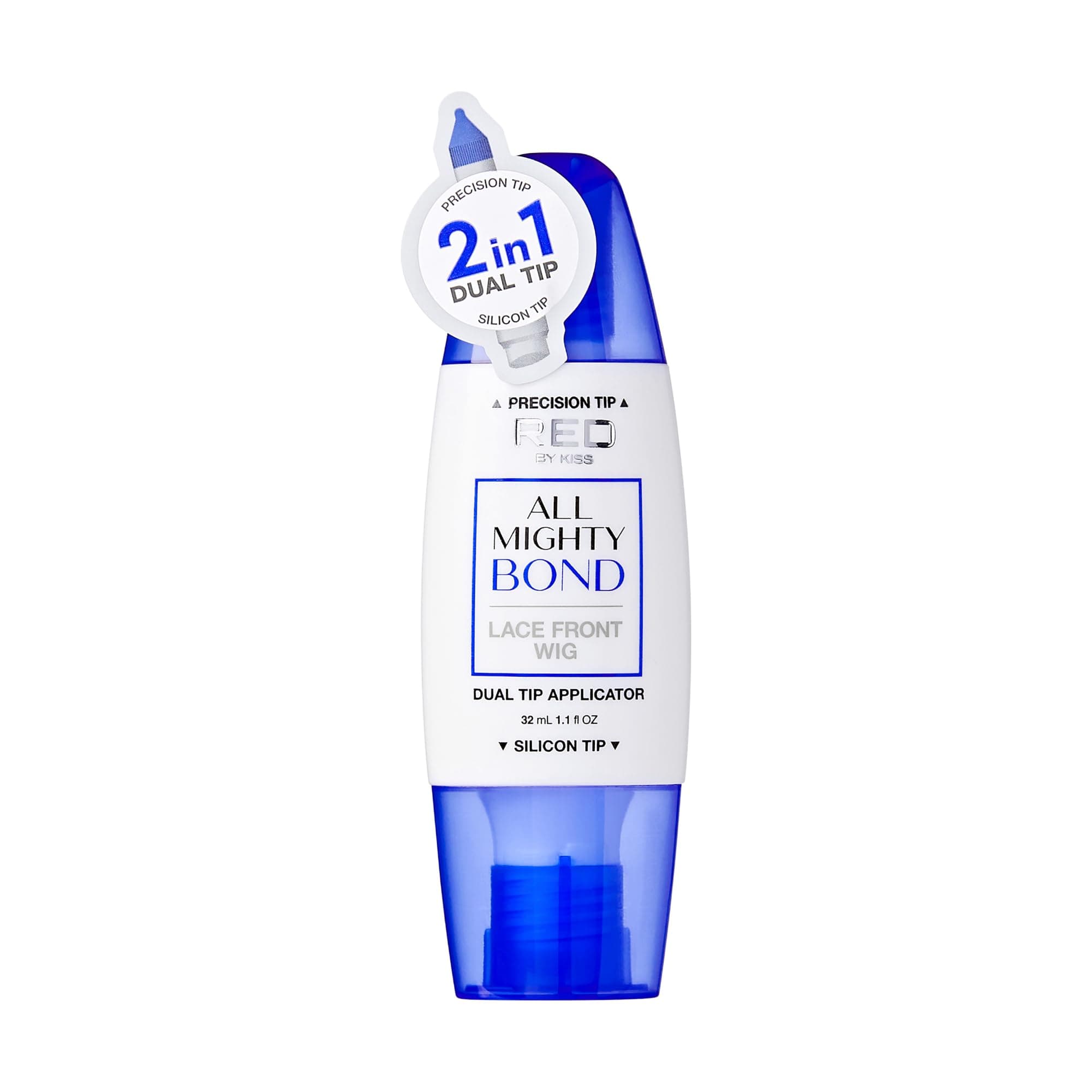 All Mighty Bond Lace Front Wig Glue, Dual Tip Applicator, Instant Drying, Water Resistant, Strong Hold for Wigs, Frontals, Toupees, Safe for Sensitive Skin