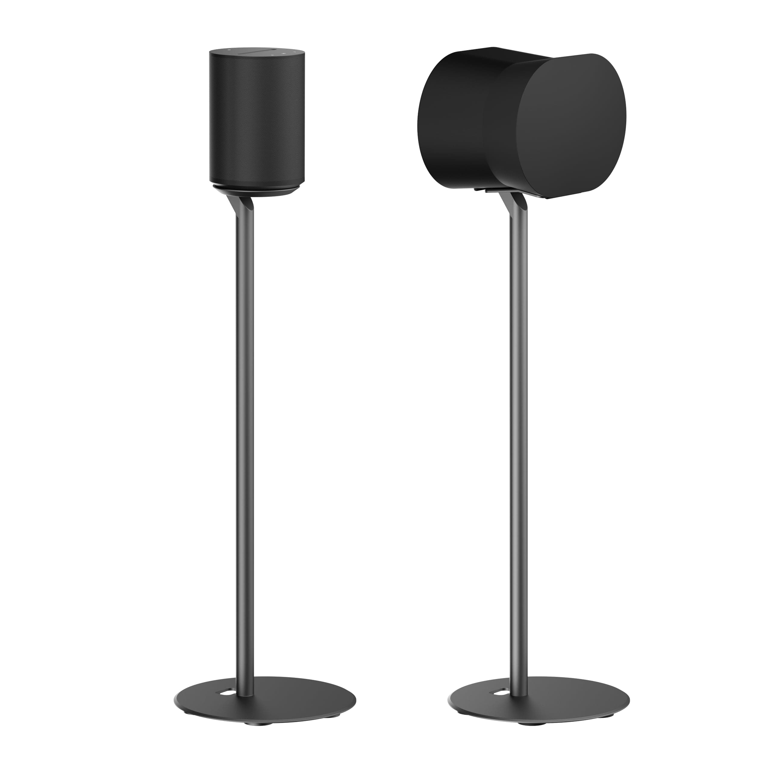 ynVISION.DESIGN Fixed Height Floor Stands Compatible with Sonos Era 100, Era 100 SL, Era 300 Speakers - Surround Sound Speaker Stands with Cable Management, Sleek and Secure, 28.2" w/o Speaker, 2 Pack