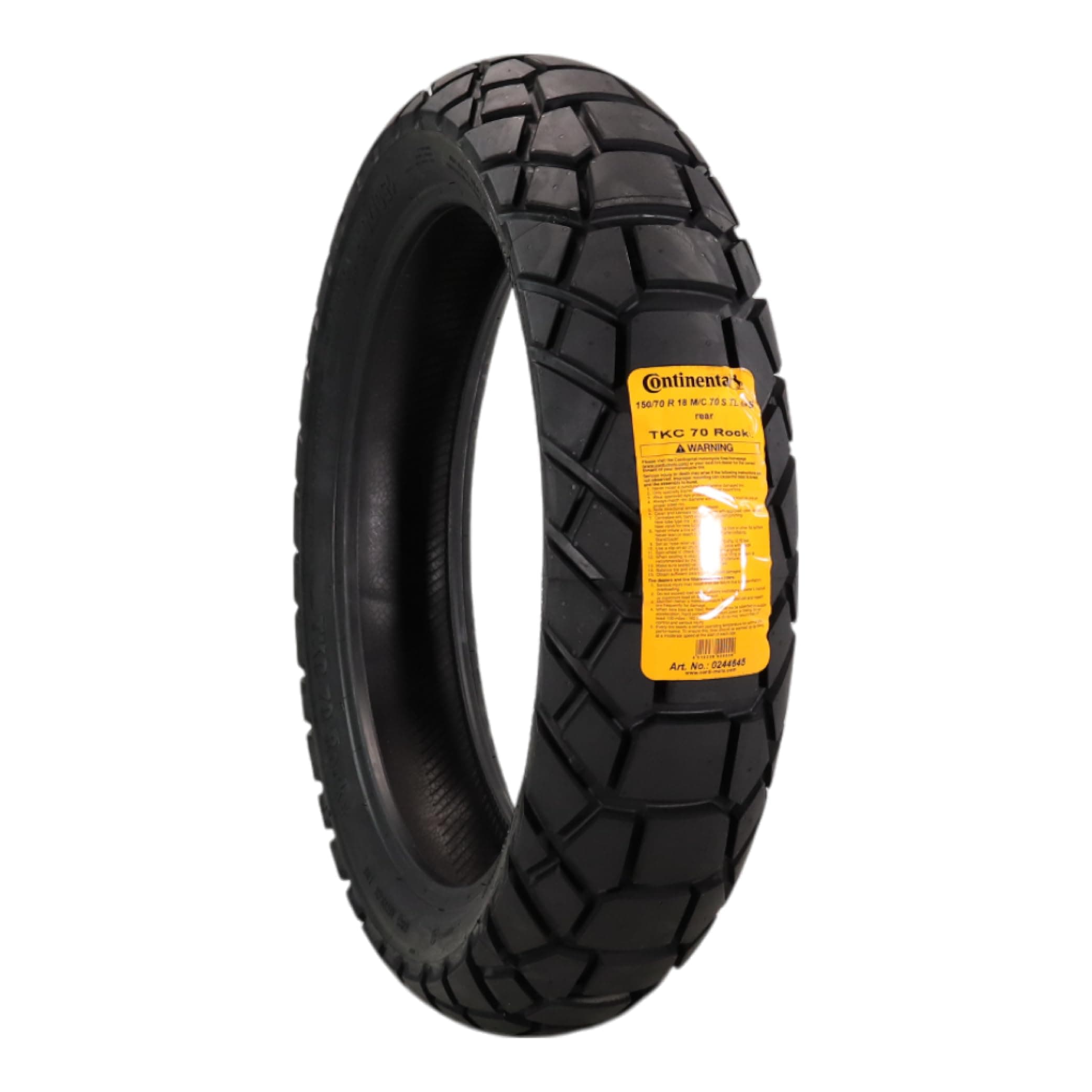 TYRE CONTINENTAL TKC 70 ROCKS 150 70 R18 M/C 70S TL M+S NO-3PMSF FOR MOTORBIKES