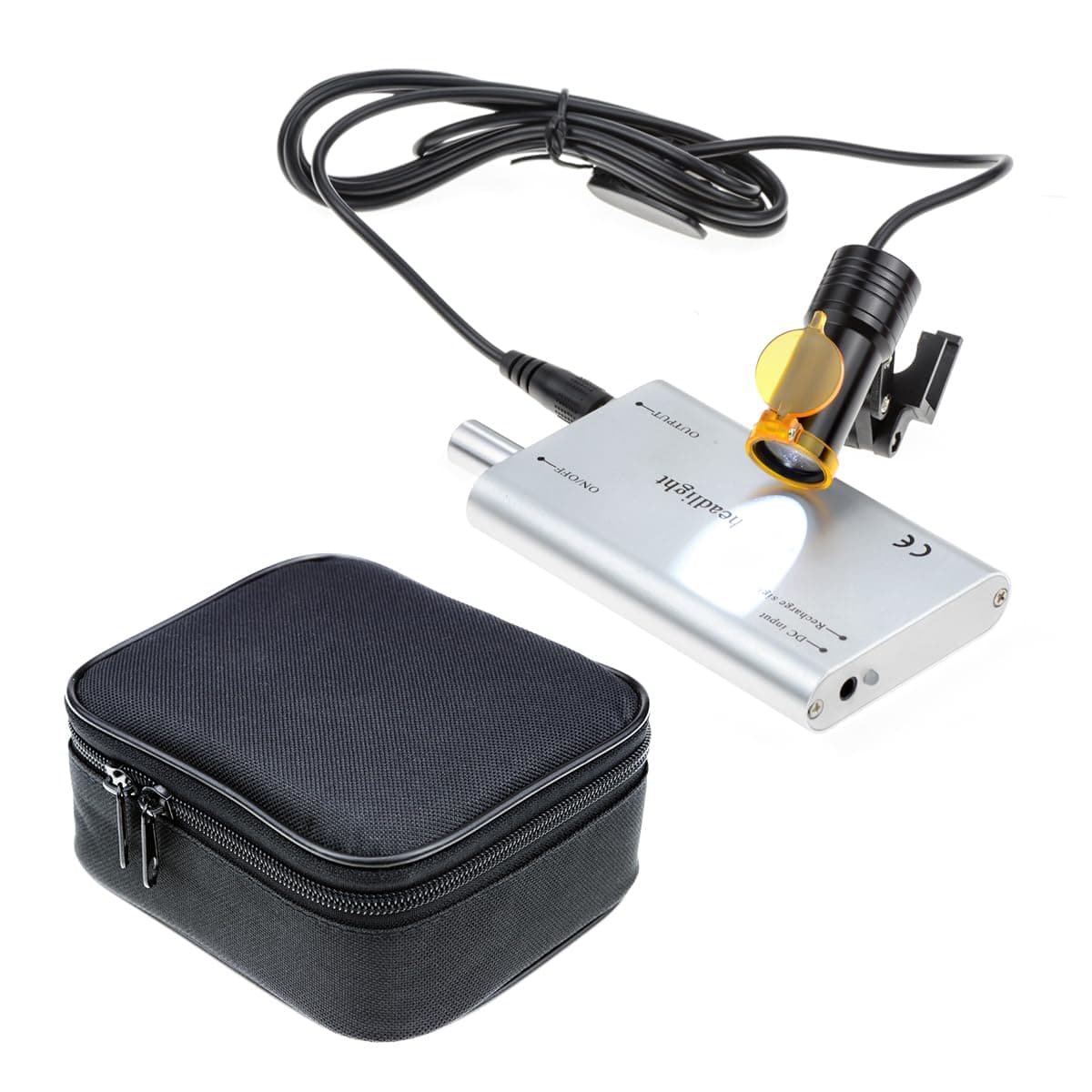 5W LED Portable Head Lamp Headlight,Headlamp with Insert Clip Filter for Binocular Loupes (Silver), RA-007KSJZ