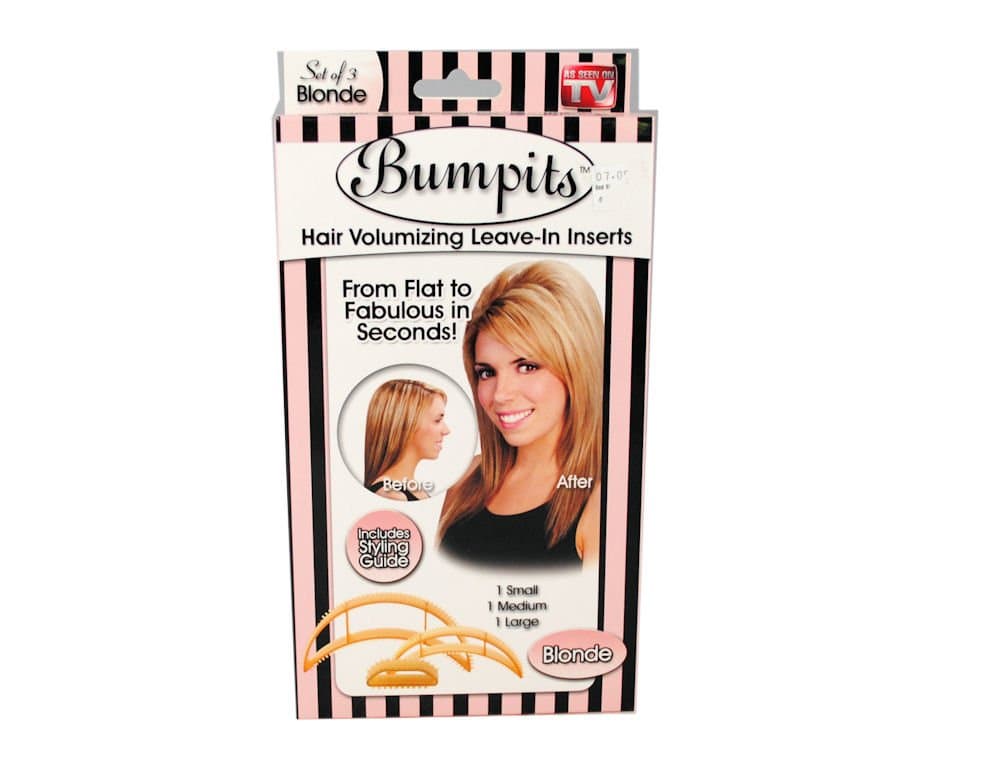 Bumpits Hair Volumizing Leave-In Inserts, Blonde 3 ea