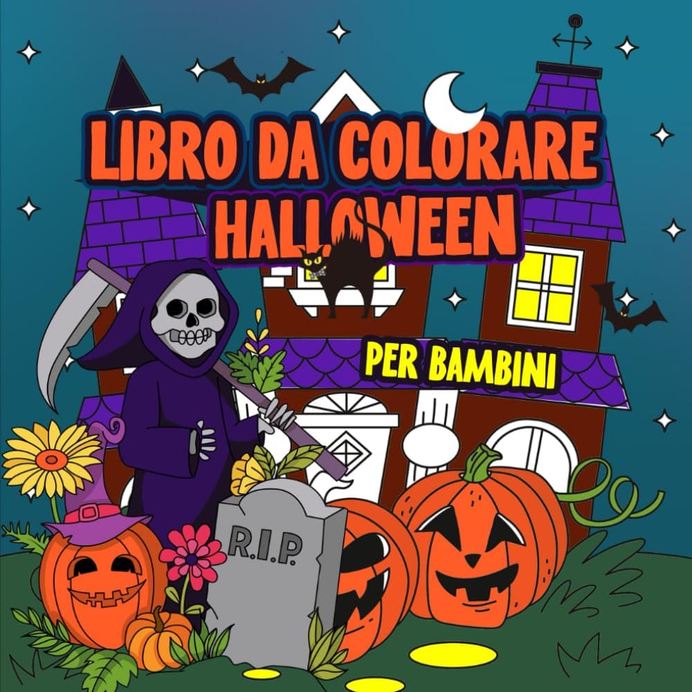 Libro da colorare halloween per bambini (Italian Edition)