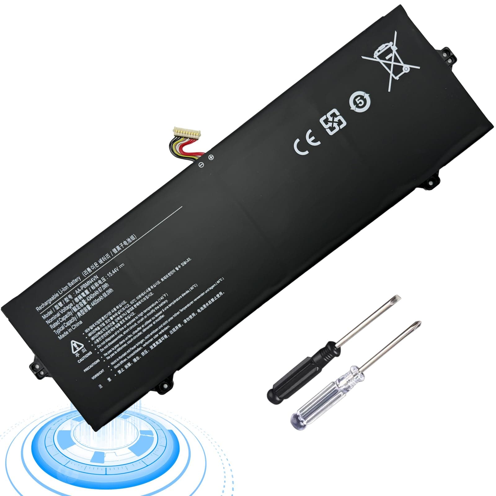AA-PBMN4VN Laptop Battery Replacement for Samsung Galaxy Book Pro 360 15 15.6" NP950QDB NP950QDB-KB1US NP950QED NP950QED-KB1US NP950XDB NP950XDB-KA1US NP950XDB-KC3US