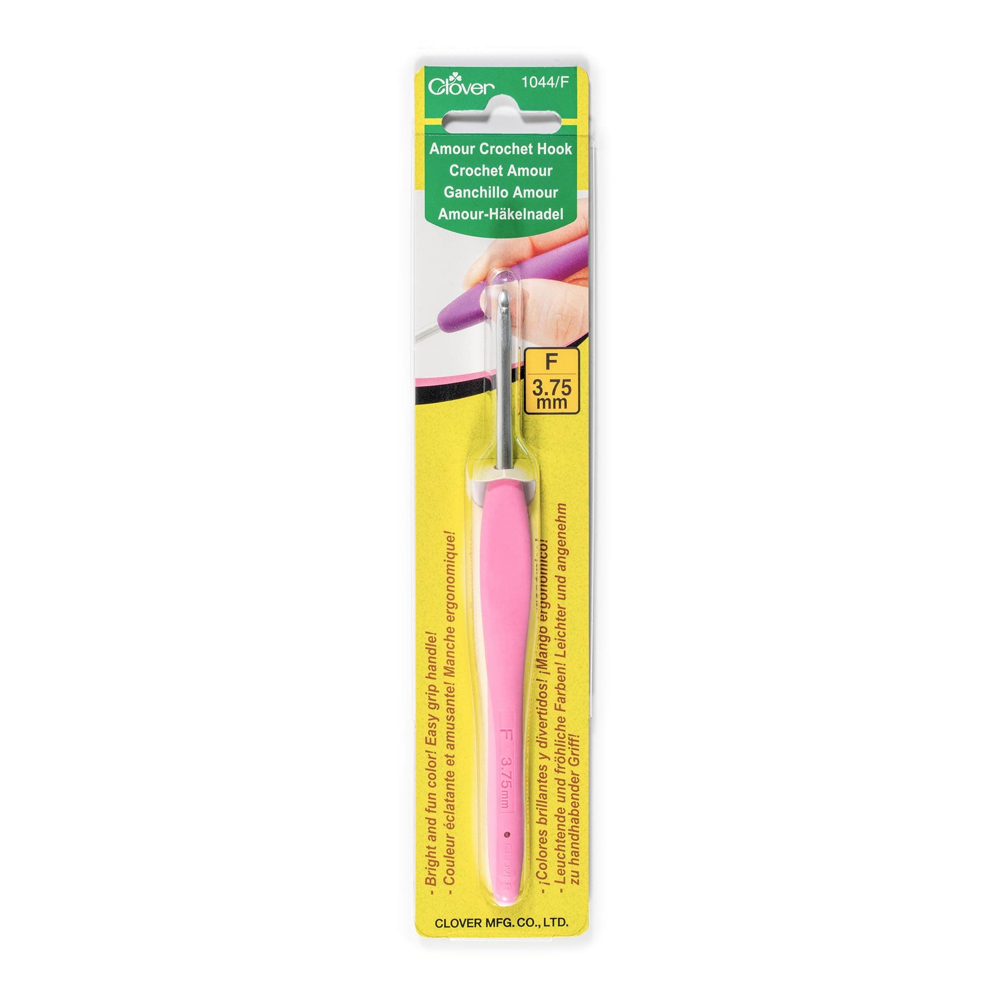Clover Amour Crochet Hook, 3.27 x 6.44 x 22.32 cm, Multicoloured
