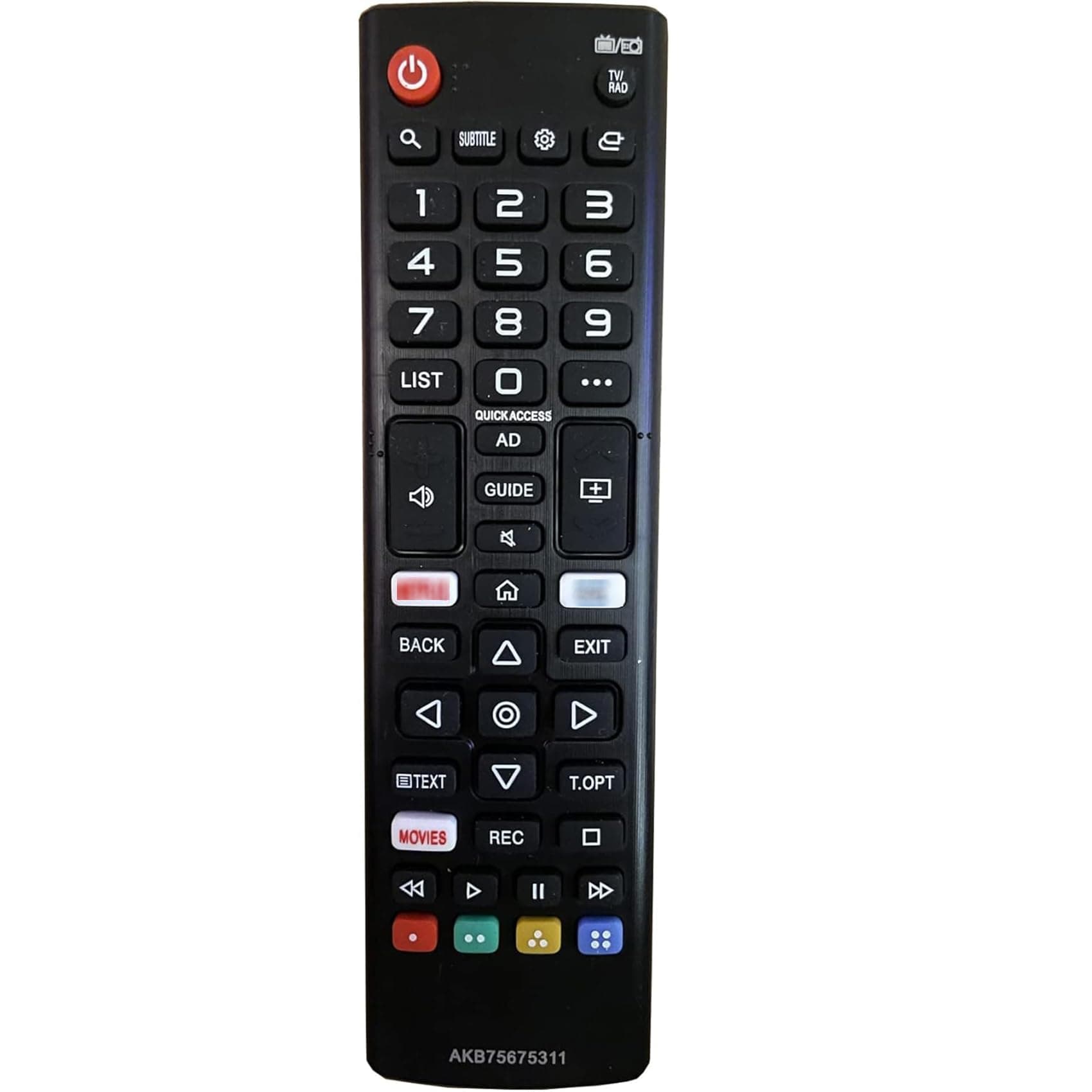 NEW Replacement AKB75675311 Remote Control for Smart LED TVs - No Setup Required