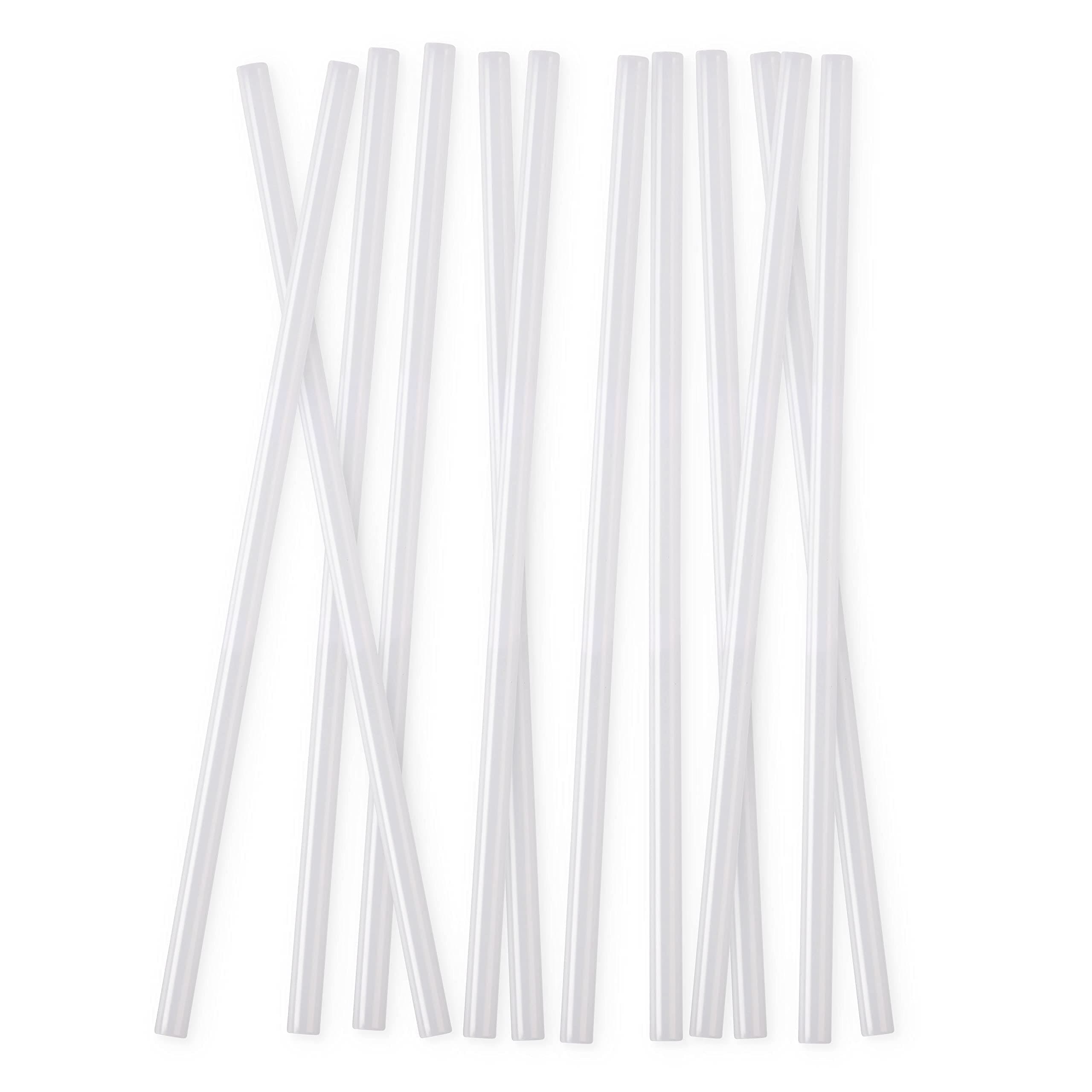 Simple Modern Plastic Reusable Straws | BPA Free and Waste Reducing Plastic Straw for Tumblers and Travel Mugs | Trek Collection | 12 Pack | Clear