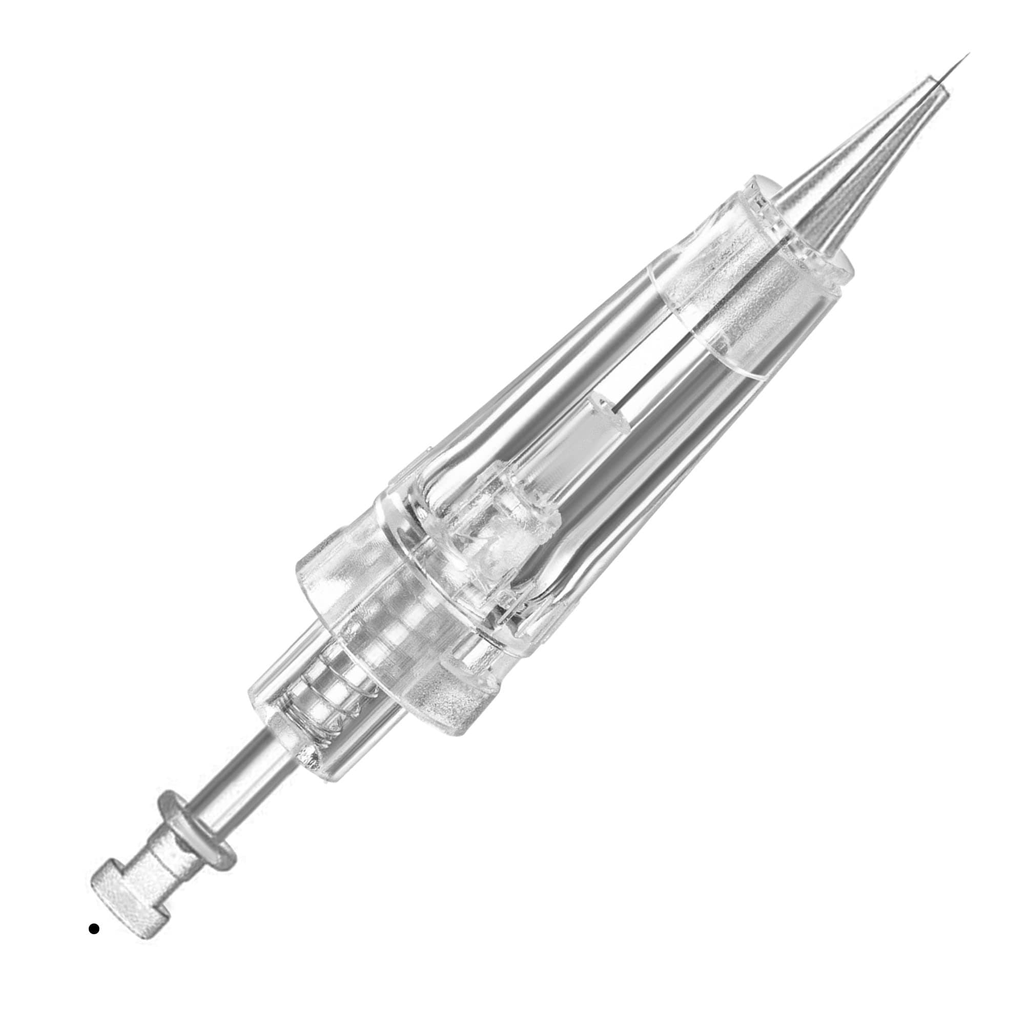 PMU Needles, 10pcs 1P/1R Safe Disposable Microblading Needles PMU Needles 1RL for Eyebrow Eyeliner Tattoo Lip Tint