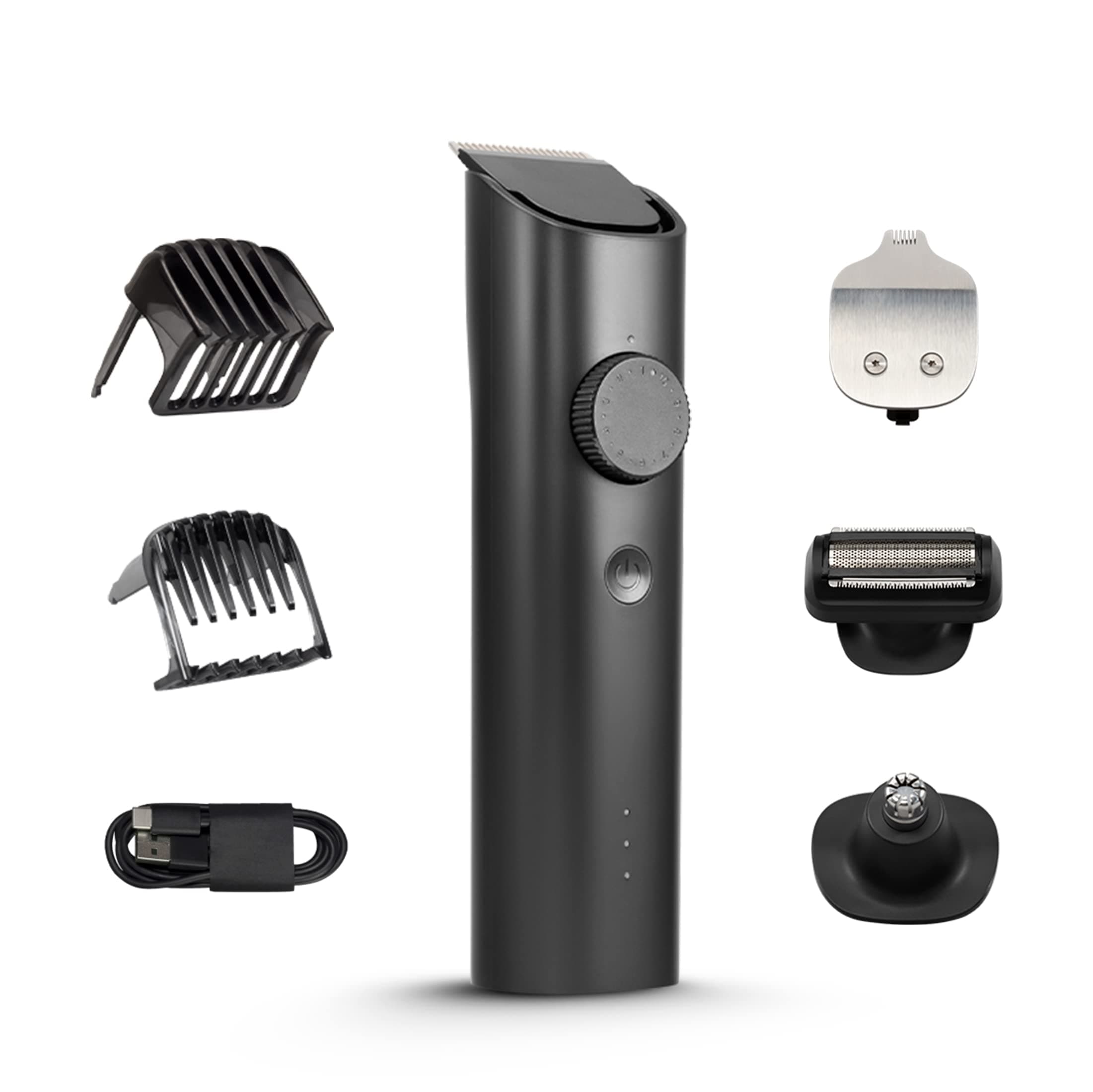 Xiaomi Grooming Kit,(Trimmer Kit) All-In-One Professional Styling trimmer, Body Groomer, Nose & Ear Hair Trimming blade, Beard Comb,40 Length Settings,0.5mm Precision,Type-C & 90 min Run Time,Black