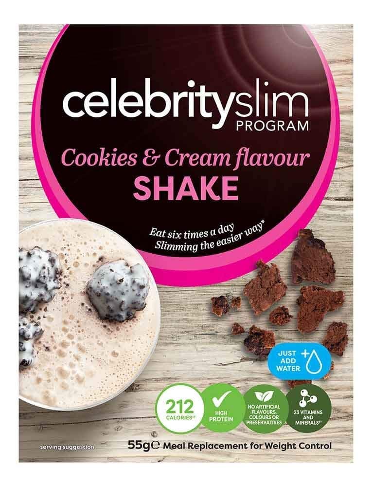 Celebrity Slim Cookies & Cream 14 Sachet Shake Pack