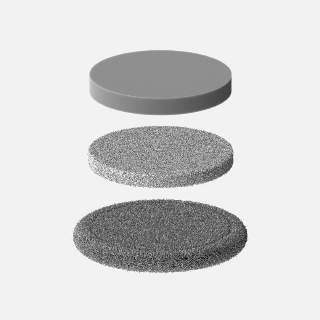 HOTO 3 Pcs Replacement Pads for Cordless Spin Scrubber, Suitable for HOTO Electric Scrubber with Long Handle Only, Power Cleaning Brushes for Bathroom Floor Tile