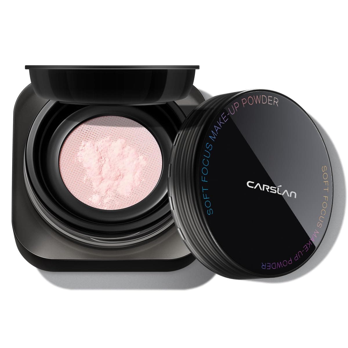 1.0 Soft Focus Loose Setting Powder, Waterproof, Matte, Oil Control, Shine Free, Talc-Free Face Powder Makeup, 24H Longwear Finishing Powder, 01 Pink