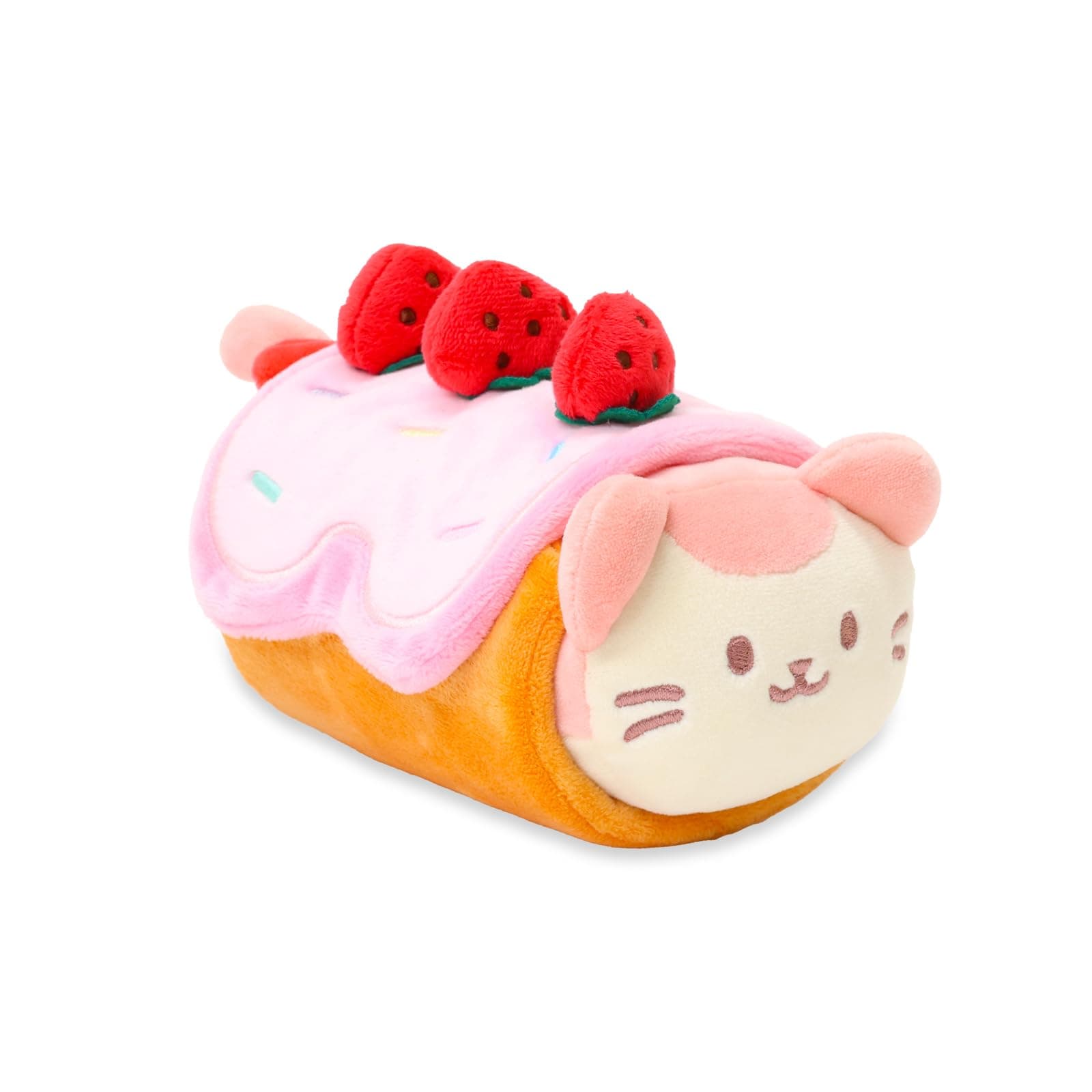 Anirollz Coosy Mochi Soft Squishy Small Plush with Blanket Pink GM 8034
